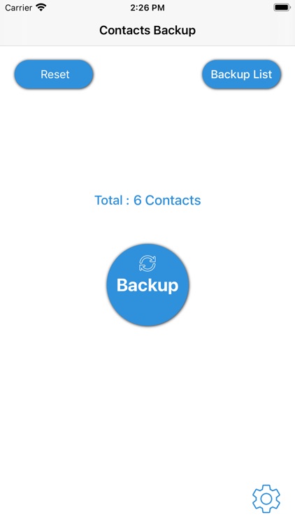 Contact Backup - Share, Delete