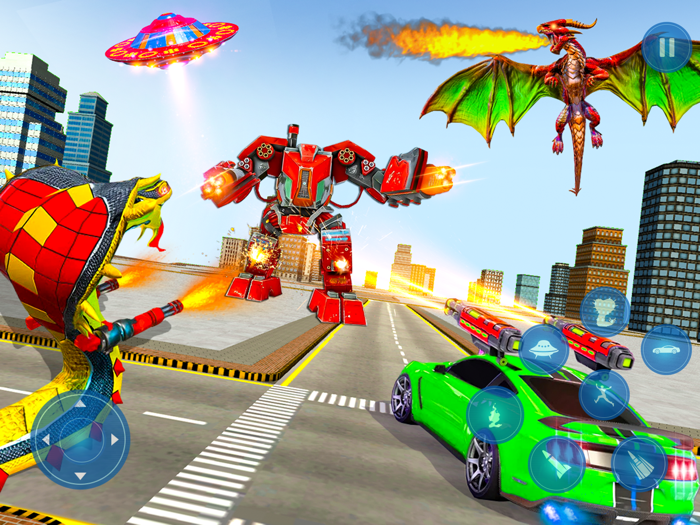 Snake Robot Car Transform Game