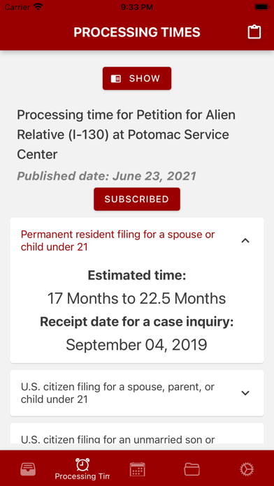 Immigration Case Tracker screenshot 2