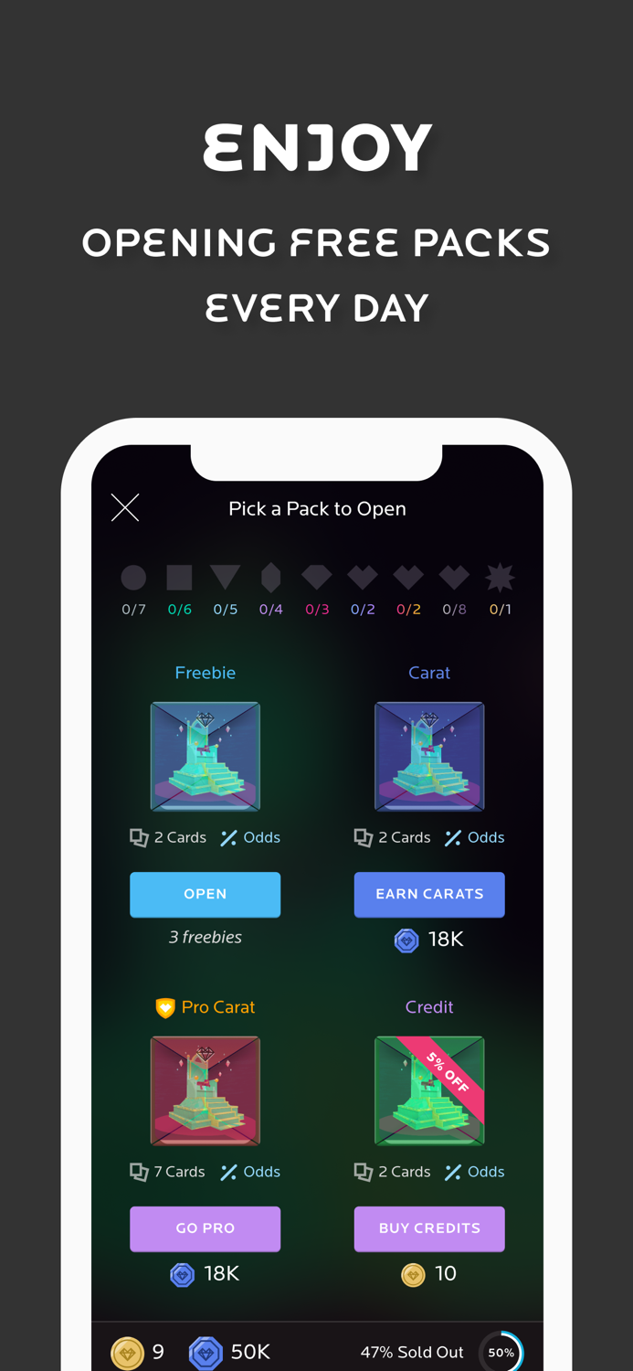 NeonMob - Card Collecting Game