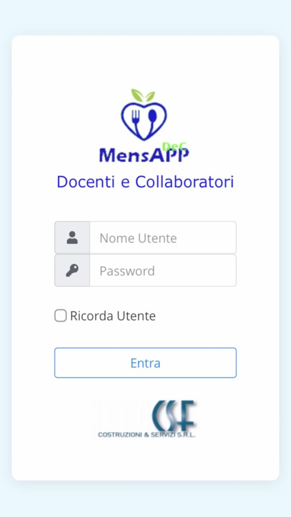 MensApp Docenti