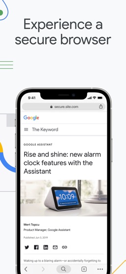 Google Chrome app screenshot