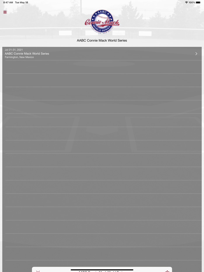 AABC Connie Mack World Series