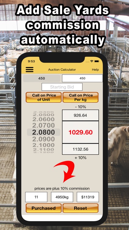 Livestock Auction Calculator screenshot-3