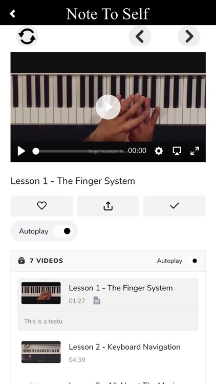 NoteToSelf - Piano Lessons