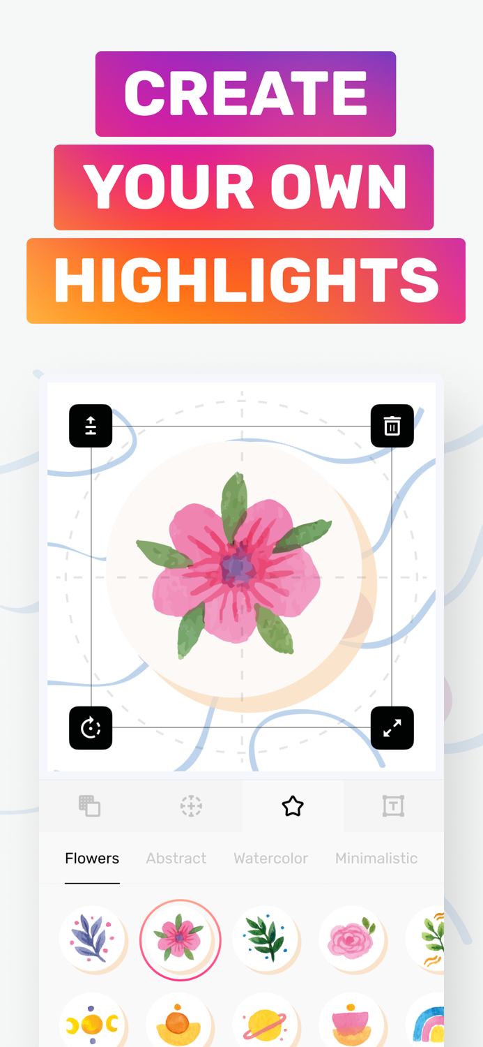 Highlight cover for instagram