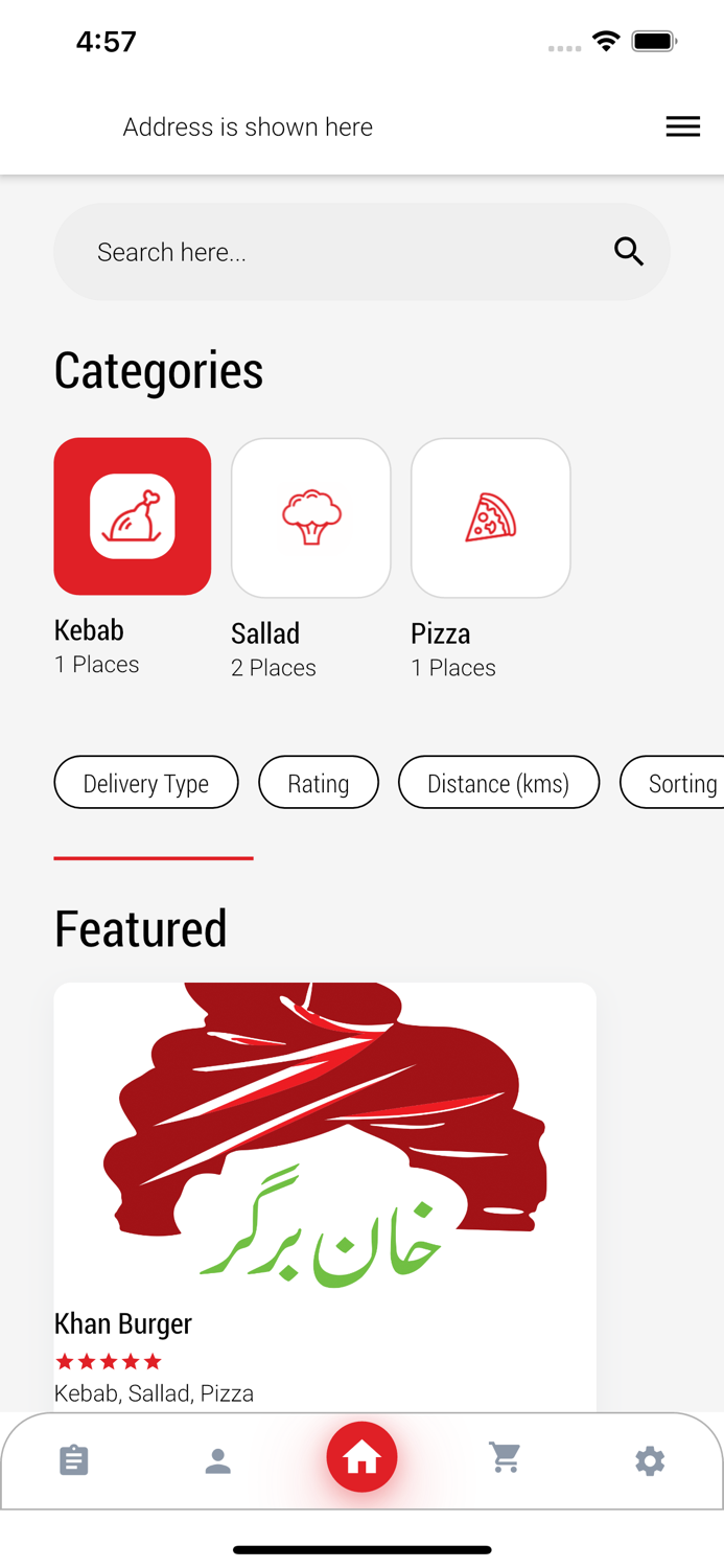 Khan Burger  Restaurant App