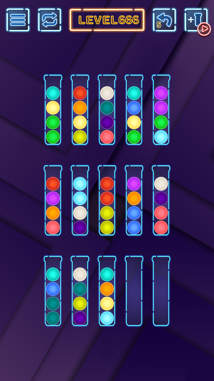 Neon Ball Sort - Puzzle Games