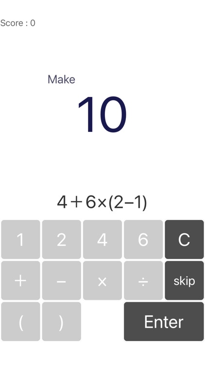 Make10-4つの数字で１０を作る