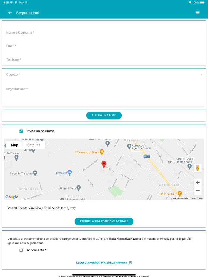 Locate Varesino Smart