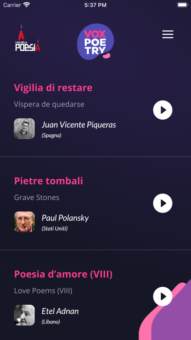 Screenshot #1 pour VoxPoetry