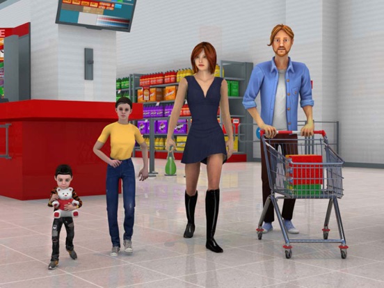 Hypermarket Cashier Game 3D screenshot 2