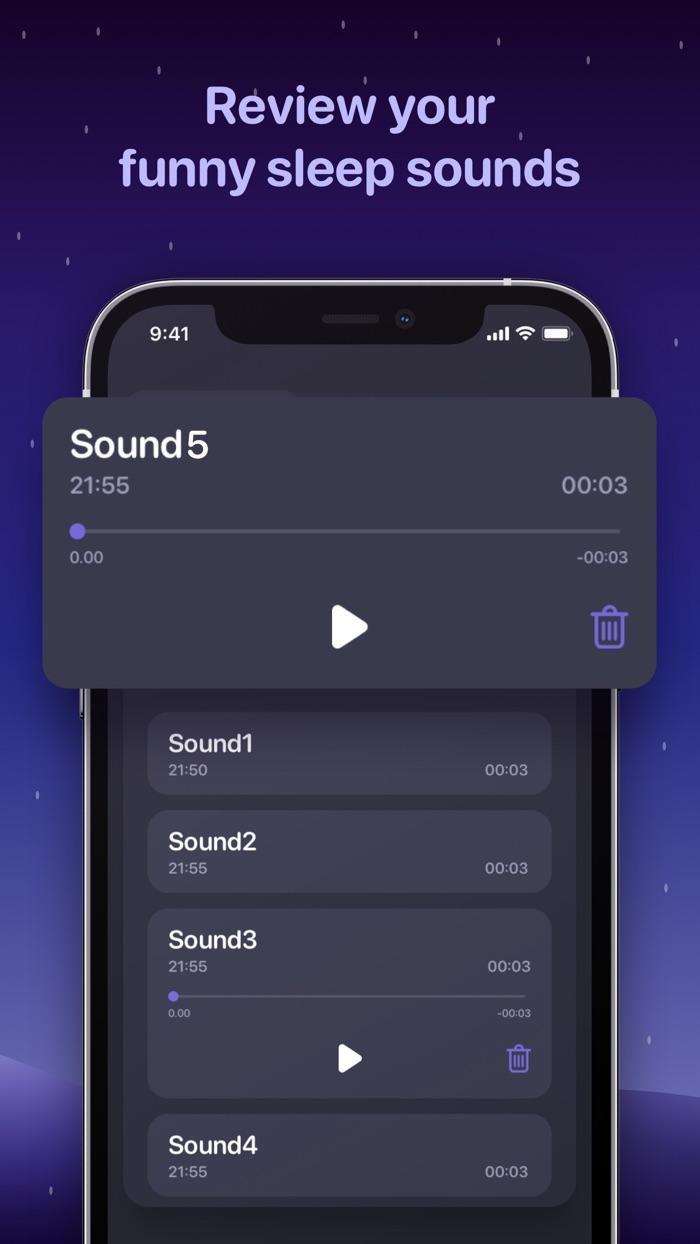 Snoring Analyzer Snore record