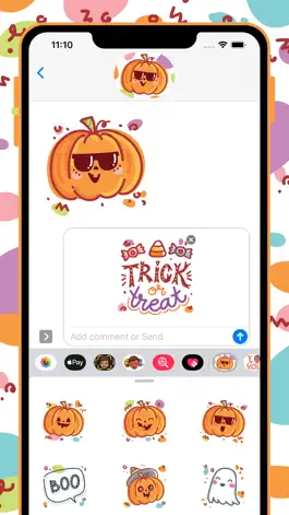 Game screenshot Halloween Party stickers! apk