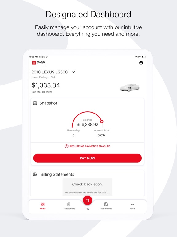 Toyota Financial Services screenshot 2