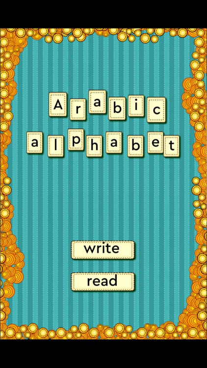 Arabic alphabet write