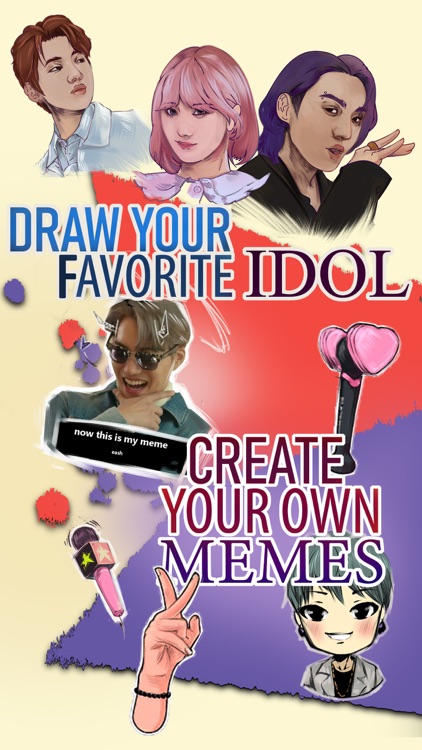 KPOP Idols Draw and Share