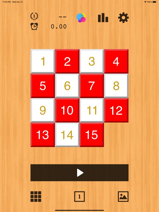 15パズル - 色んなタイルで遊べるスライドパズルゲーム」をApp Storeで