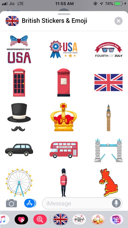 British Stickers & Emoji