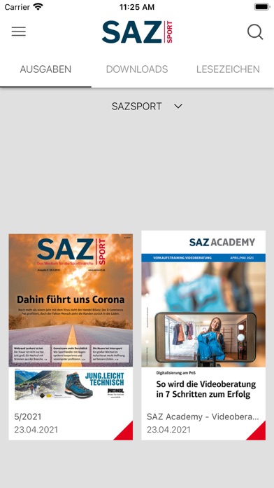 How to cancel & delete SAZ Sport from iphone & ipad 1