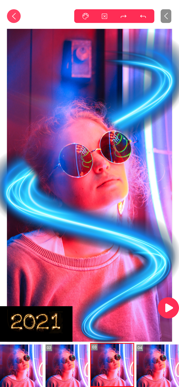 Scribble Neon Video Animations