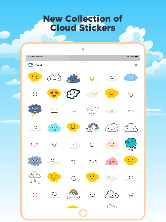 Cute Cloud Stickers! screenshot 2