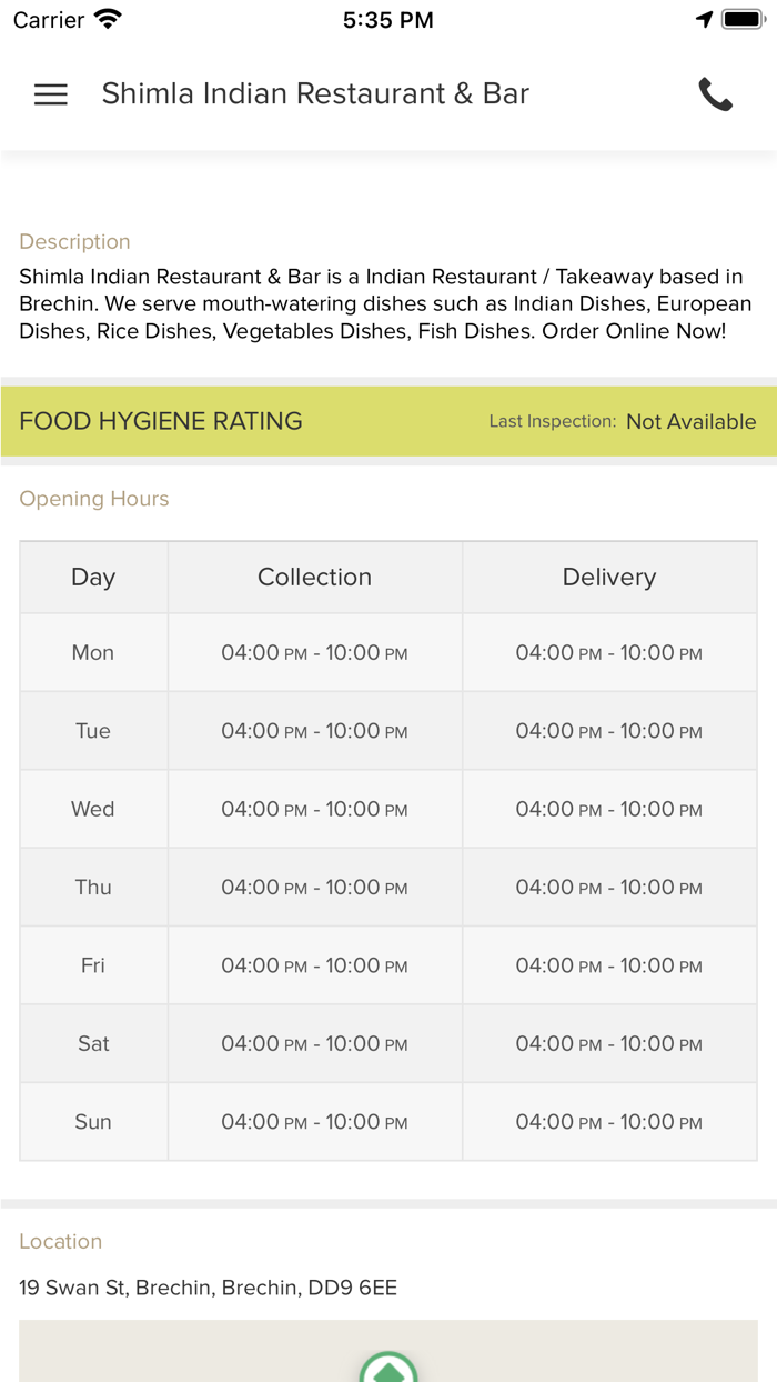 Shimla Indian Restaurant