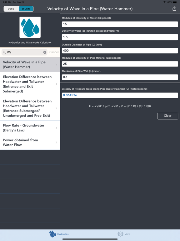 Hydraulics and Waterworks lite screenshot 3