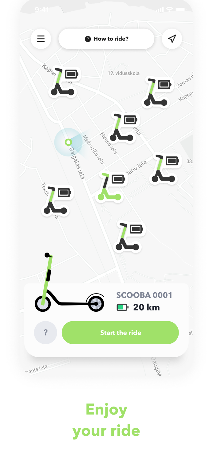 SCOOBA - scooter hiring