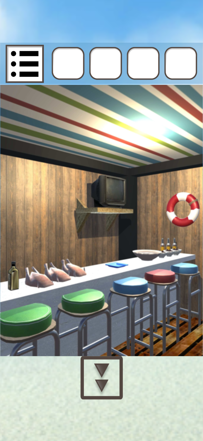 海の家からの脱出