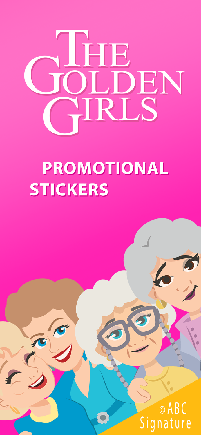 Golden Girls Promo Stickers