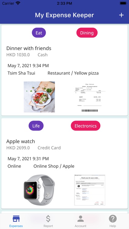 My Expense Keeper