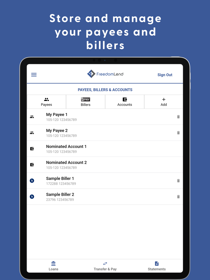Freedom Lend Mobile Access
