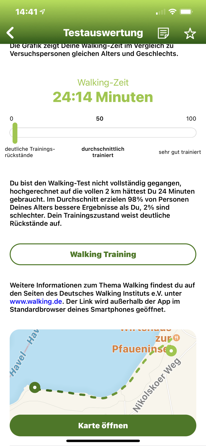 Apotheken Umschau Walking Test
