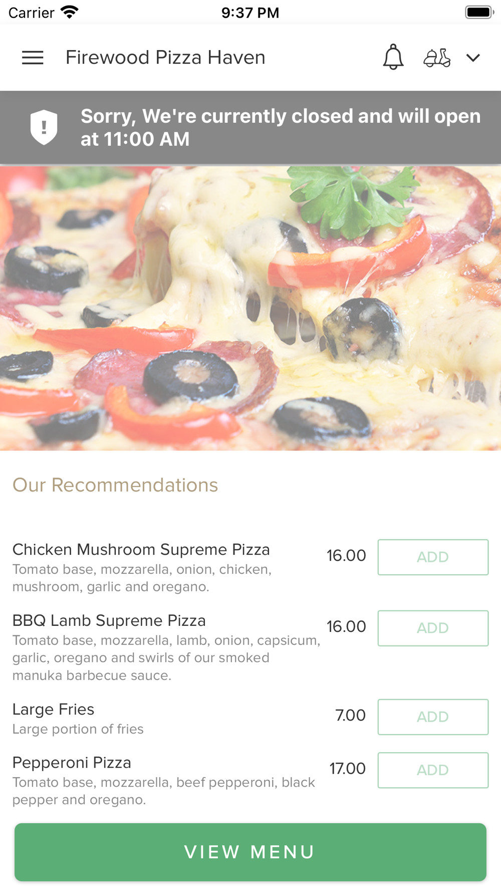 Firewood Pizza Haven Free Download App For Iphone Steprimo Com