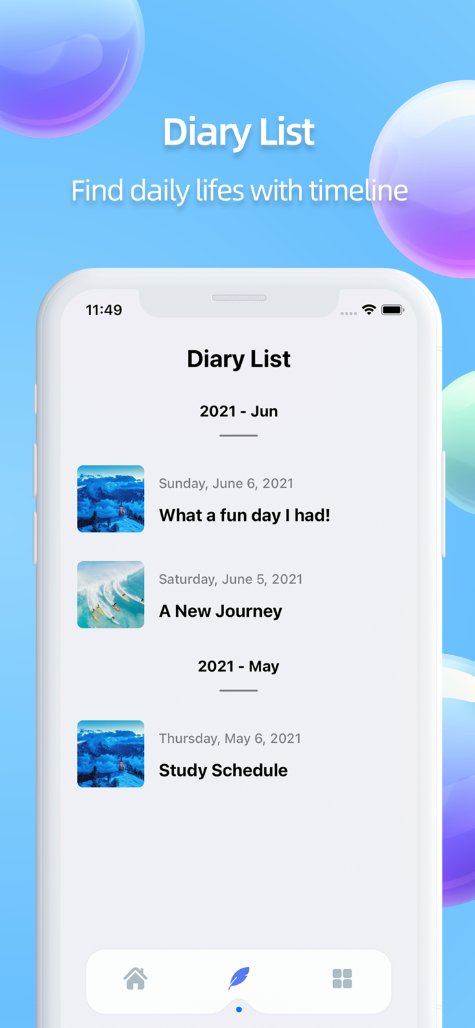 Pocket Diary - Moods  Goals