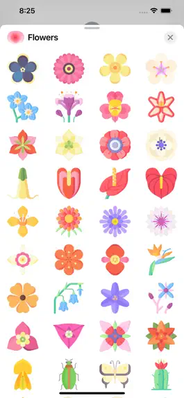 Game screenshot Flowers Stickers Pack Plus hack