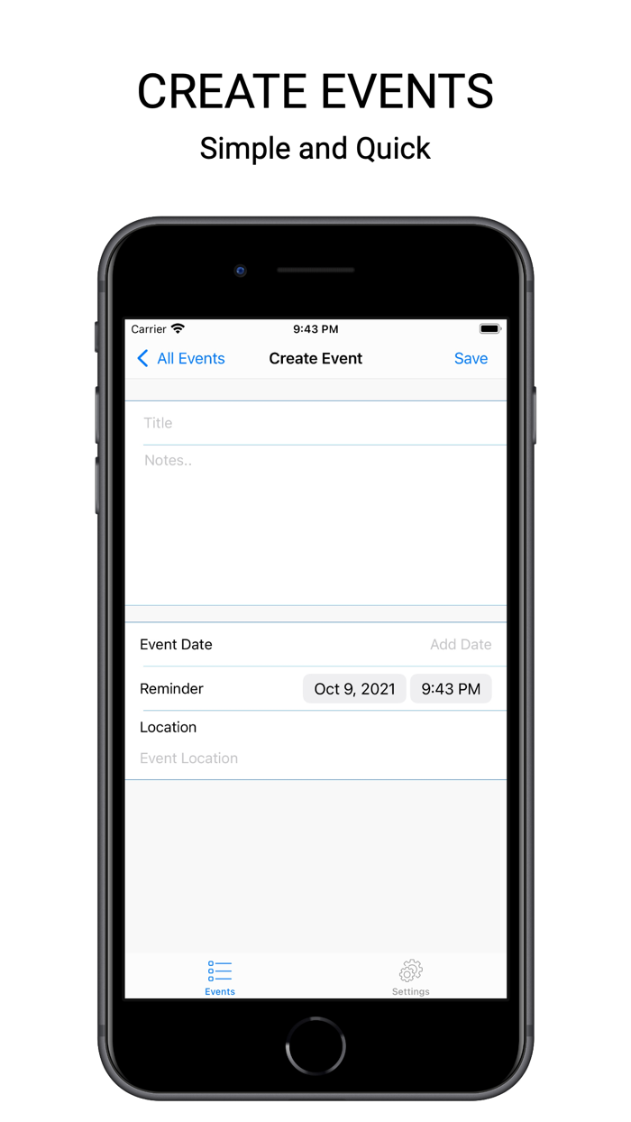 Eventz - Events  Reminders