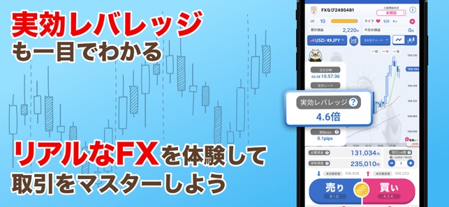 Fxなび デモトレードと本格fxチャートで投資デビュー をapp Storeで