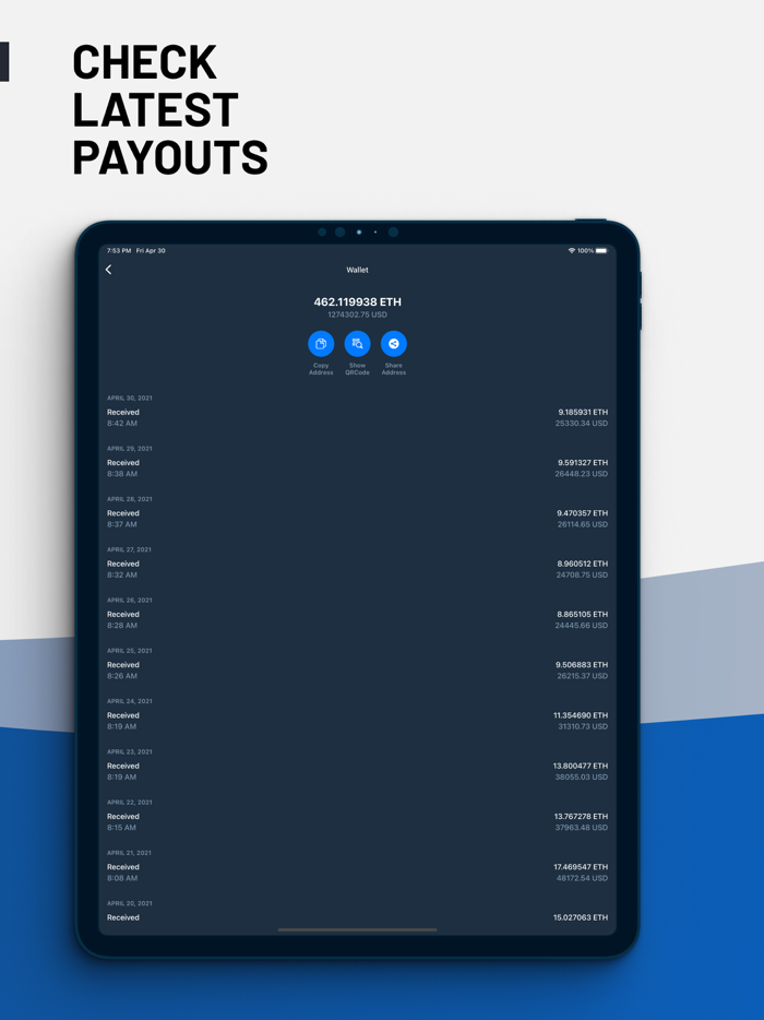 Ethermine Mining Monitor