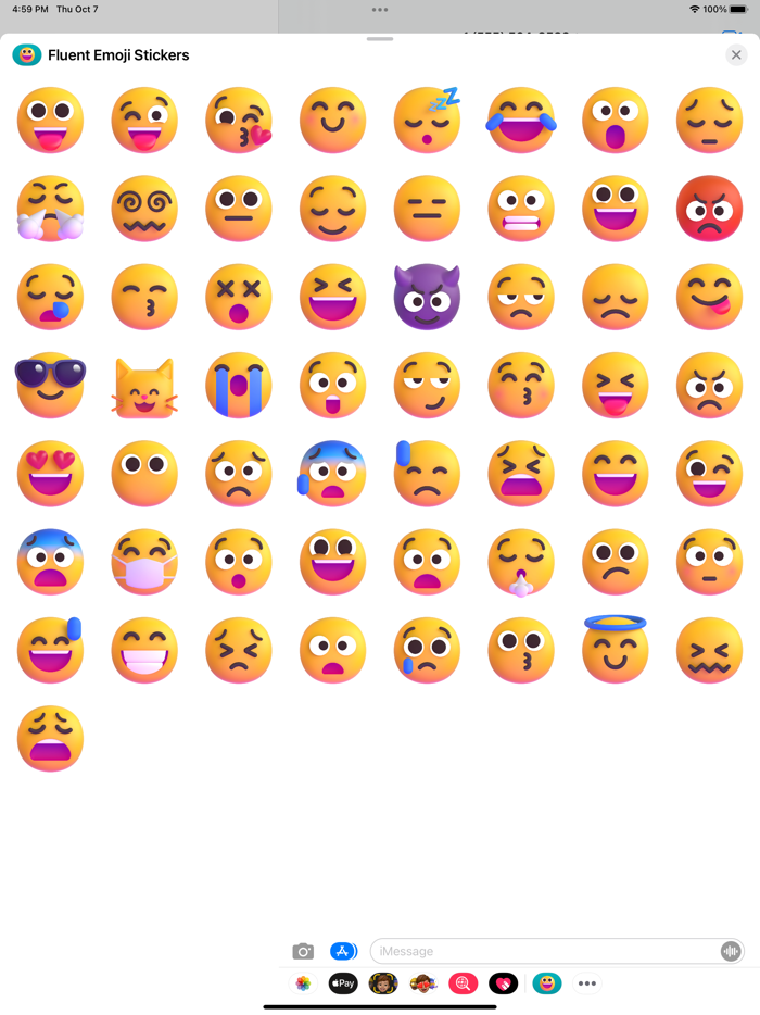 Fluent Emoji Stickers