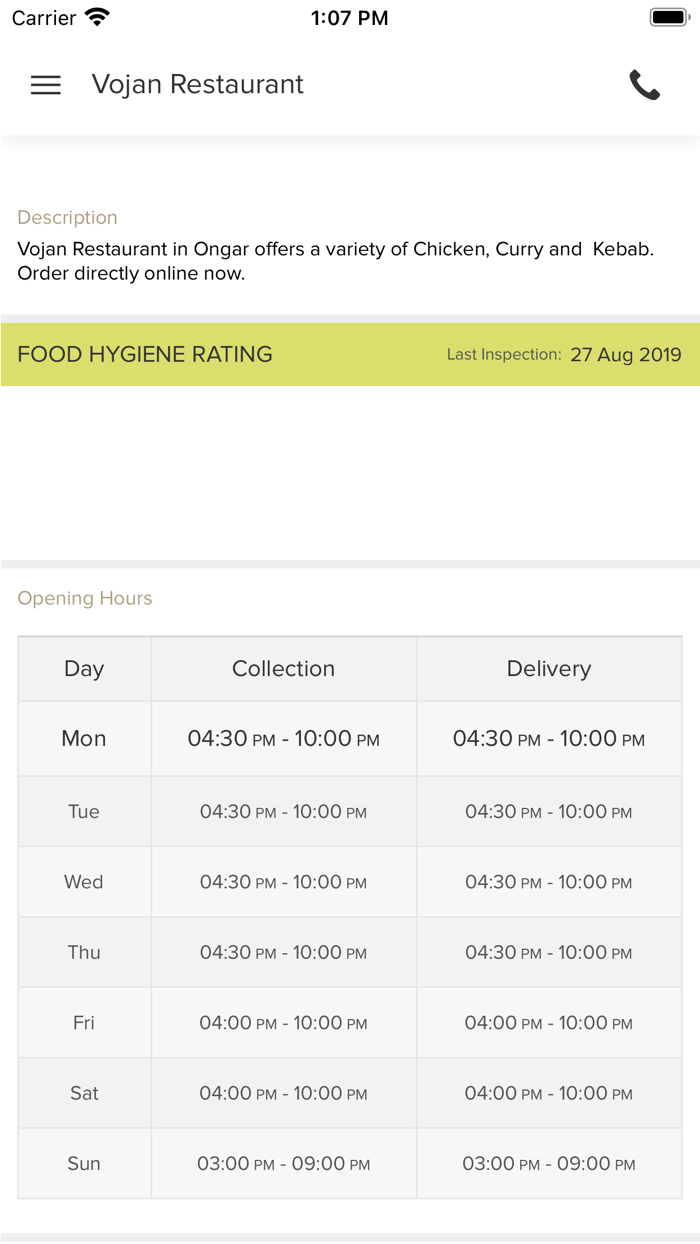 Vojan Restaurant Ongar