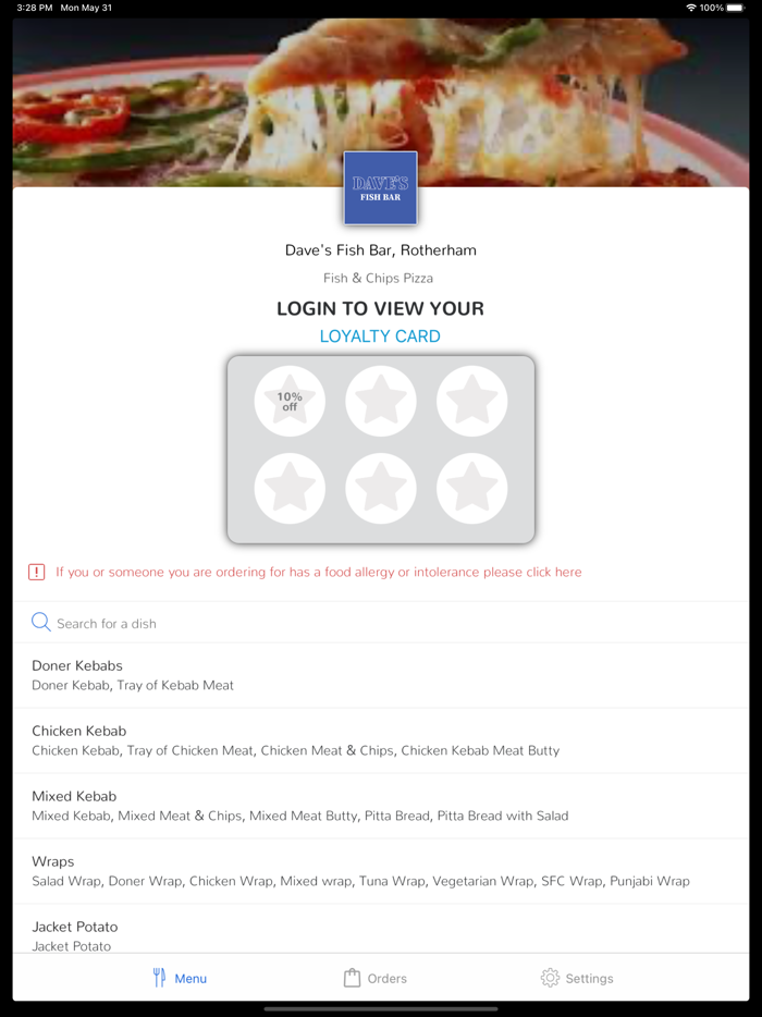 Daves Fish Bar, Rotherham