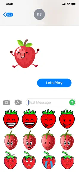 Game screenshot Kawaii Strawberry Emojis hack