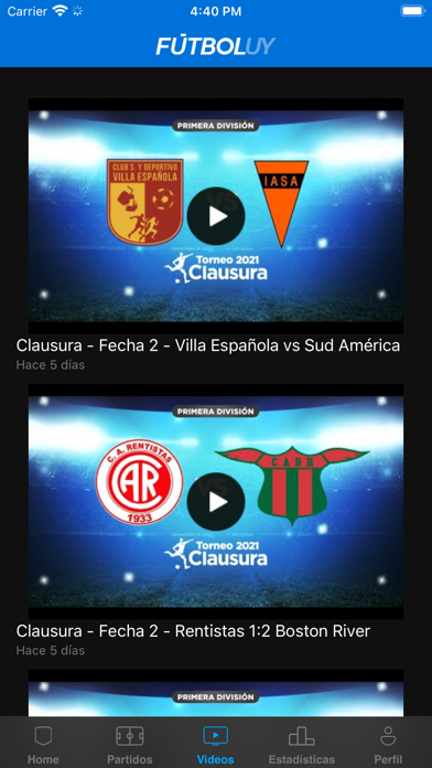 Screenshot #2 pour FútbolUY