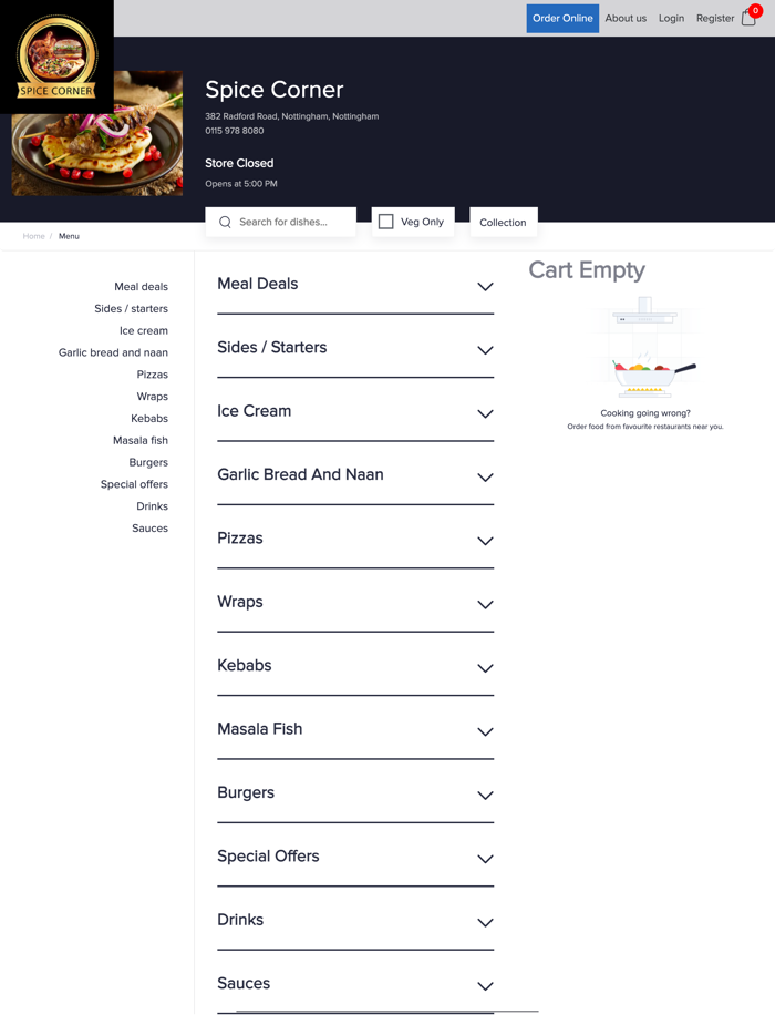 Spice Corner-Order Food Online