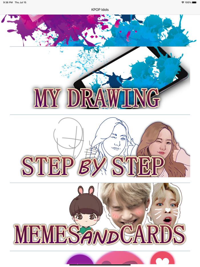 KPOP Idols Draw and Share