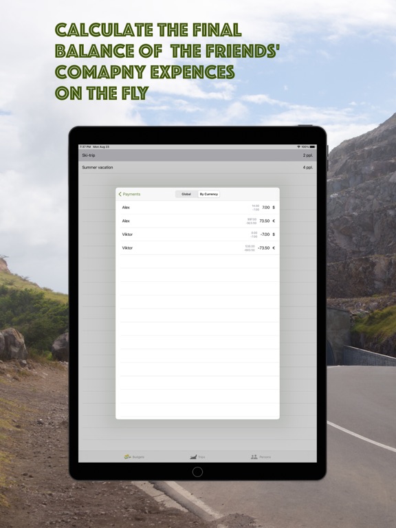 Screenshot #4 pour Trips Budgets