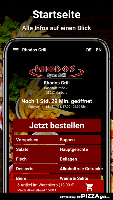 Rhodos-Grill Marburg screenshot 2