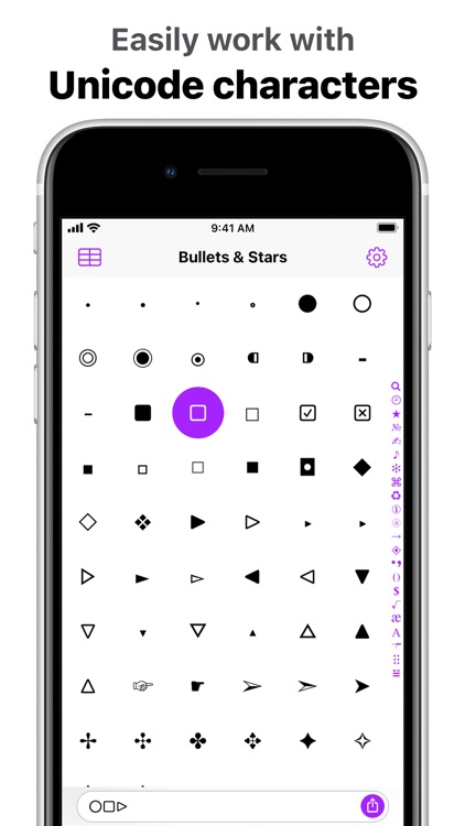 UniChar — Unicode Keyboard screenshot-1